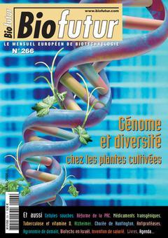 Couverture de l’ouvrage Biofutur N° 266 : génome et diversité chez les plantes cultivées
