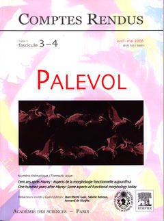Cover of the book Comptes rendus Académie des sciences, Palevol, tome 5, fasc 3-4, avril-mai 2006 : cent ans après Marey : aspects de la morphologie fonctionnelle ...