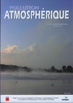 Couverture de l’ouvrage Pollution atmosphérique N° 189 JanvierMars 2006 (1er Juillet 2006) (avec brochure Extrapol N° 28 Juin 2006)
