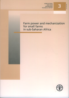 Couverture de l’ouvrage Farm power and mechanization for small farms in sub-Saharan Africa