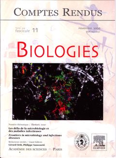 Cover of the book Comptes rendus Académie des sciences, Biologies, tome 329, fasc 11, Novembre 2006 : les défis de la microbiologie et des maladies infectieuses...