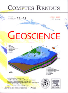Cover of the book Comptes rendus Académie des sciences, Géoscience, tome 338, fasc 12-13, Oct 2006 : le Callovo-Oxfordien du bassin de Paris ...