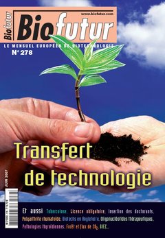 Couverture de l'ouvrage Biofutur N° 278 : Transfert de technologie
