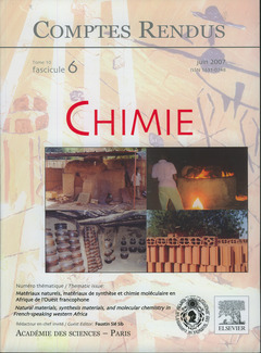 Cover of the book Comptes rendus Académie des sciences, Chimie, tome 10, fasc 6, juin 2007 : matériaux naturels, matériaux de synthèse et chimie moléculaire...