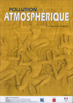 Couverture de l’ouvrage Pollution atmosphérique N° 195 JuilletSeptembre 2007 (avec brochure Extrapol N° 33 Décembre 2007)