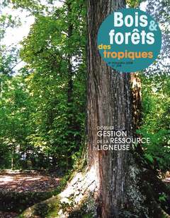Couverture de l’ouvrage Bois et forêts des tropiques N° 298 4ème trimestre 2008 : gestion de la ressource ligneuse