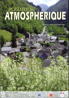 Couverture de l’ouvrage Pollution atmosphérique N° 198-199 Avril -Septembre 2008 (avec brochure Extrapol N° 35)