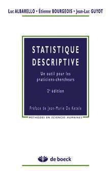 Couverture de l’ouvrage Statistique descriptive