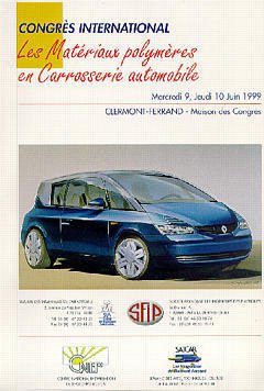 Cover of the book Les matériaux polymères en carrosserie automobile (Congrès international mercredi 9 jeudi 10 juin 1999 ClermontFerrand maison des Congrès)