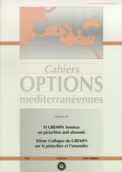Couverture de l’ouvrage XI GREMPA Seminar on pistachios and almonds / XI° Colloque du GREMPA sur le pistachier et l'amandier (Cahiers options Mediterranéennes, vol.56)
