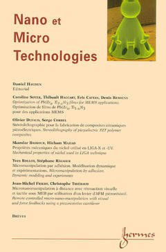 Couverture de l’ouvrage Nano et Micro Technologies Vol.1 N° 2/ 2000