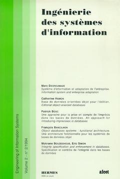 Couverture de l’ouvrage Ingénierie des systèmes d'information Vol.2 N° 2/1994