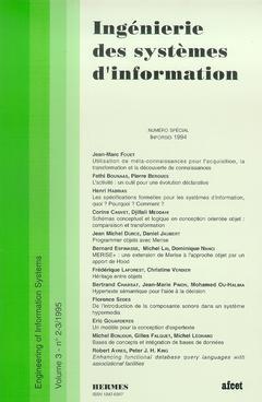 Couverture de l’ouvrage Ingénierie des systèmes d'information Vol.3 n° 2-3/1995