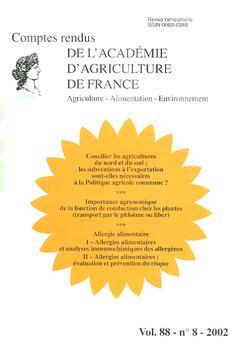 Cover of the book Concilier les agricultures du Nord et du Sud : les subventions à l'exportation sont-elles nécessaires à la PAC ... (Comptes rendus AAF Vol.88 n° 8-2002)