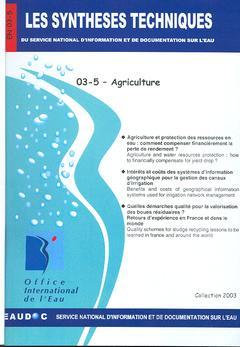 Cover of the book Agriculture (Les Synthèses techniques du Service National d'Information et de Documentation sur l'eau, EN 03-5)