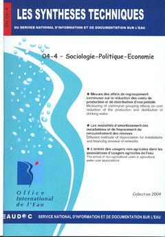Couverture de l’ouvrage Sociologie-Politique-Economie (Les Synthèses techniques du service d'information et de documentation sur l'eau, EN 04-4)