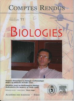 Couverture de l’ouvrage Comptes rendus Académie des sciences, Biologies, tome 327, fasc 11, Nov.2004 : numéro thématique en biologie mathématique dédié à la mémoire d'Ovide Arino..