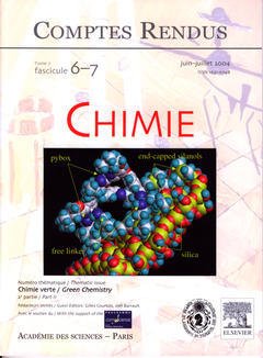 Couverture de l’ouvrage Comptes rendus Académie des sciences, Chimie, tome 7, fasc 6-7, Juin-Juillet 2004 : chimie verte (2° partie), Green chemistry (part II)