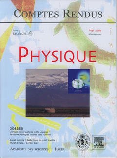 Cover of the book Comptes rendus Académie des sciences, Physique, tome 5, fasc 4, Mai 2004 : ultimate energy particles in the universe / Particules d'énergies ultimes ...
