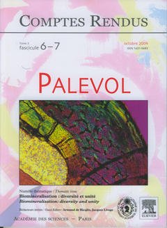 Cover of the book Comptes rendus Académie des sciences, Palevol, tome 3, fasc 6-7, Oct 2004 : biominéralisation : diversité et unité, Biomineralisation : diversity and unity