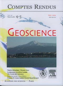 Cover of the book Comptes rendus Académie des sciences, Géoscience, tome 336, fasc 4-5, Mars 2004 : le laboratoire du rift de Corinthe, The Corinth rift laboratory