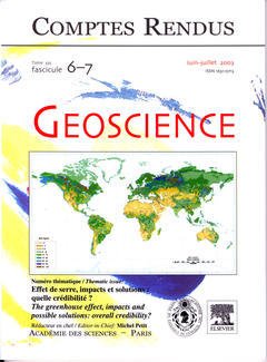 Cover of the book Comptes rendus Académie des sciences, Géoscience, tome 335, fasc 6-7, JuinJuillet 2003 : effet de serre, impacts et solutions : quelle crédibilité?...
