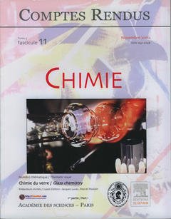 Couverture de l'ouvrage Comptes rendus Académie des sciences, Chimie, tome 5, fasc 11, Novembre 2002 : chimie du verre (1° partie), Glass chemistry (part I)