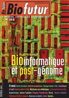 Couverture de l’ouvrage Biofutur 252 : bioinformatique et postgénome