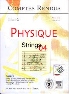 Cover of the book Comptes rendus Académie des sciences, Physique, tome 6, fasc 2, Mars 2005 : strings, gravity, and the quest for unification...
