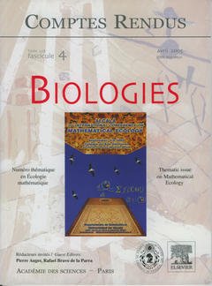 Cover of the book Comptes rendus Académie des sciences, Biologies, Tome 328, fasc 4, Avril 2005 : numéro thématique en Écologie mathématique