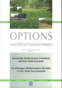 Cover of the book Sustainable Mediterranean Grasslands and their Multi-Functions... (Options méditerranéennes série A N° 79 2008) Bilingue