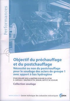 Couverture de l’ouvrage Objectif du préchauffage et du postchauffage : nécessité ou non du postchauffage ... (Performances, résultats des actions collectives, 9P76)