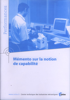 Couverture de l’ouvrage Mémento sur la notion de capabilité (Performances, résultats des actions collectives, 9P21)