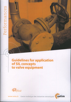Cover of the book Guidelines for application of SIL concepts to valve equipment (Performances, 9Q109)