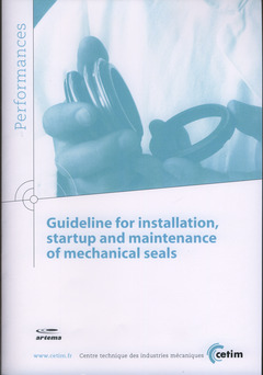 Cover of the book Guideline for installation, startup and maintenance of mechanical seals (Performance, 9Q122)