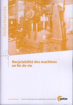 Cover of the book Recyclabilité des machines en fin de vie 