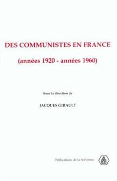Cover of the book Des communistes en France