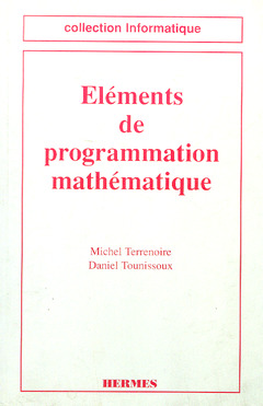Cover of the book Eléments de programmation mathématique