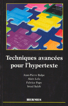 Couverture de l’ouvrage Techniques avancées pour l'hypertexte