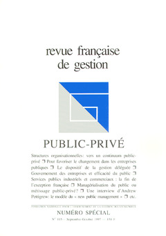 Couverture de l’ouvrage Revue française de gestion N° spécial 115 Septembre-Octobre 1997