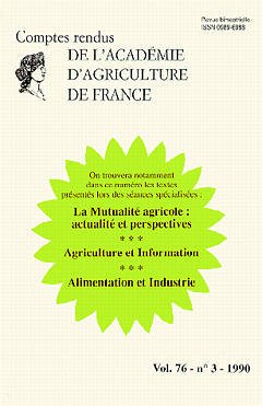 Couverture de l’ouvrage La Mutualité agricole:actualité et perspectives (Vol 76 N°3 1990)