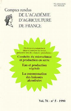 Cover of the book Conduite du microclimat et production en serre (Comptes rendus de l'AAF Vol.76 N° 5/1990)