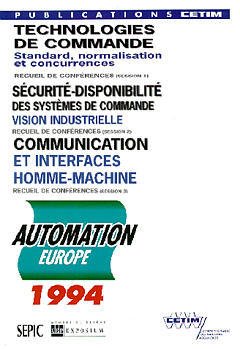 Couverture de l’ouvrage Automation 1994 - Les 3 recueils de conférences - 3C63