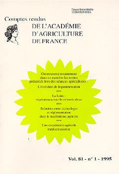 Couverture de l’ouvrage L'évolution de la pasteurisation , la Loire : végétation naturelle et horticulture...(Comptes rendus AAF Vol.81 N°1 1995)