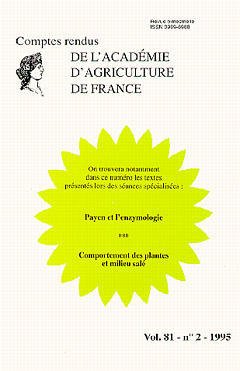 Couverture de l’ouvrage Payen et l'enzymologie (Comptes rendus de l'AAF Vol.81 N°2 1995)