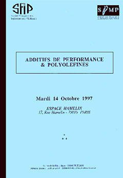 Couverture de l’ouvrage Additifs de performance et polyoléfines