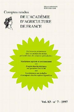 Cover of the book Machinisme agricole et environnement (Comptes rendus de l'AAF Vol.83 N°7 1997)