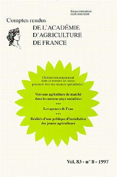 Couverture de l’ouvrage Vers une agriculture de marché dans les anciens pays socialistes (Comptes rendus de l'AAF Vol.83 N°8 1997)