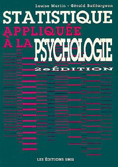Couverture de l’ouvrage Statistique appliquée à la psychologie (2ème édition)