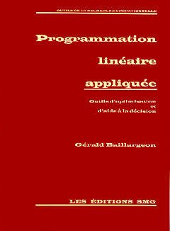 Cover of the book Programmation linéaire appliquée : outils d'optimisation et d'aide à la décision.